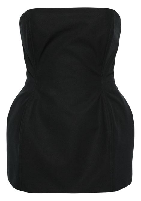 Black strapless fitted waist top - women MAGDA BUTRYM | 165524BLK